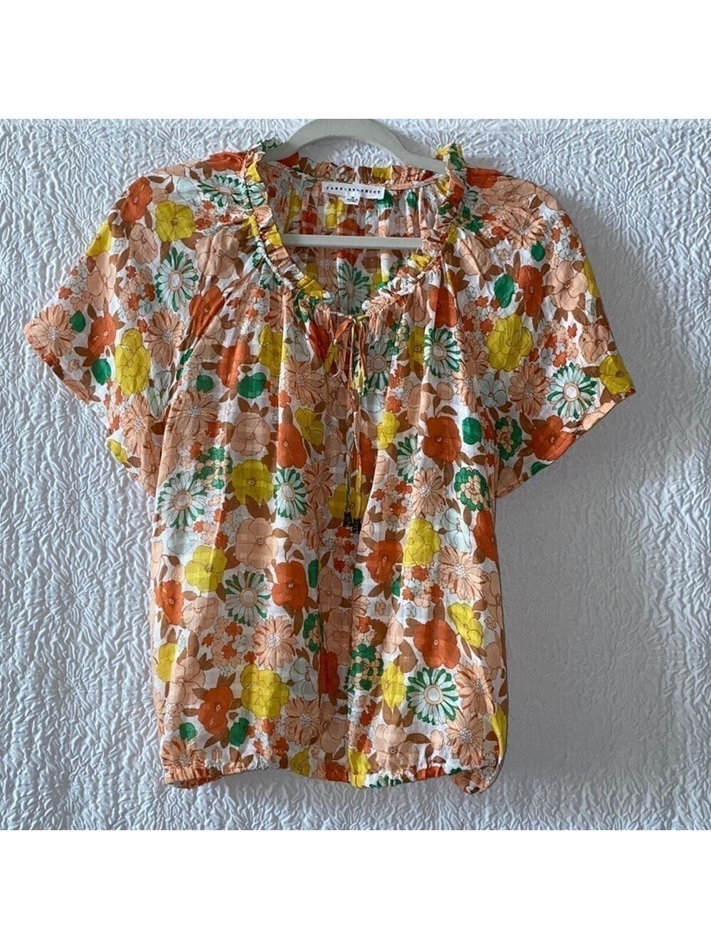 Anthropologie Jane + Delancey Short Sleeve Blouse